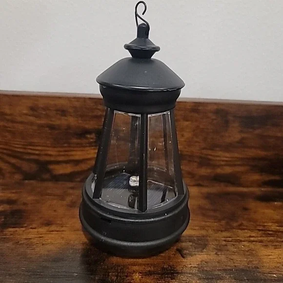 Garden Gnome Statue, Resin Figurine with Bright Solar Lantern Light & Xmas Tree